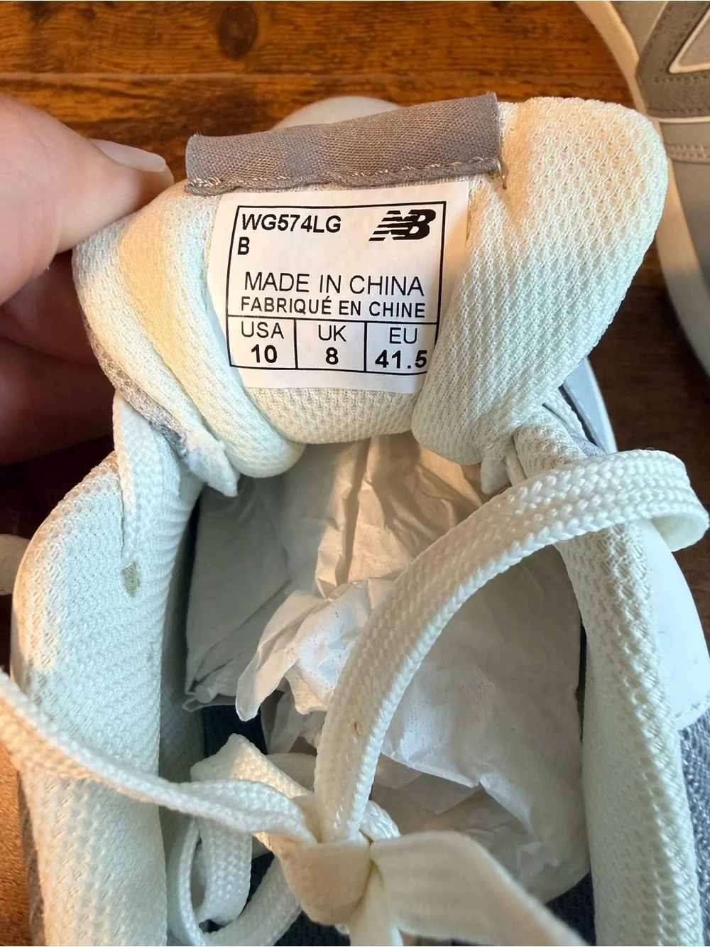 New Balance 574 Classic Sneakers in Light Gray 10W (no box)